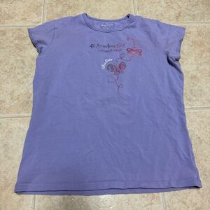 American Girl Boutique and Bistro Dallas Purple Graphic Shirt for Girls